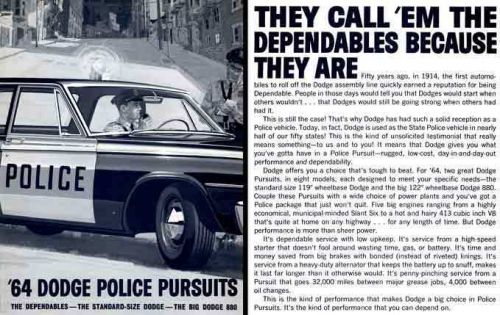 Dodge police pursuits 1964 - &#039;64 dodge police pursuits