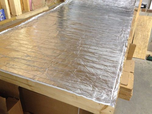 1/4&#034;- 4&#039; x 12&#039; mighty matt insulation w/ foil on both sides control heat &amp; sound