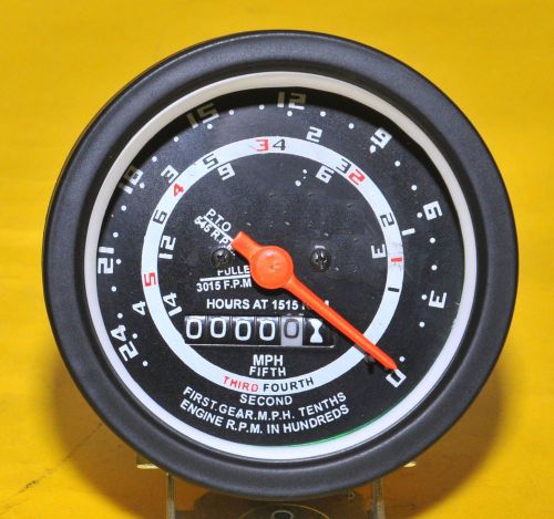 Ford tractor tachometer 85mmdia 500 600 700 800 900 2000 4000 series black bezel