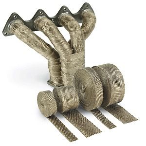 Dei 2&#034; x 15&#039; titanium exhaust header heat wrap 010129 *with stainless ties*