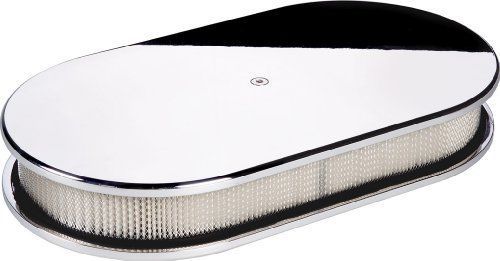 Billet specialties 15429 large oval polished plain billet air cleaner