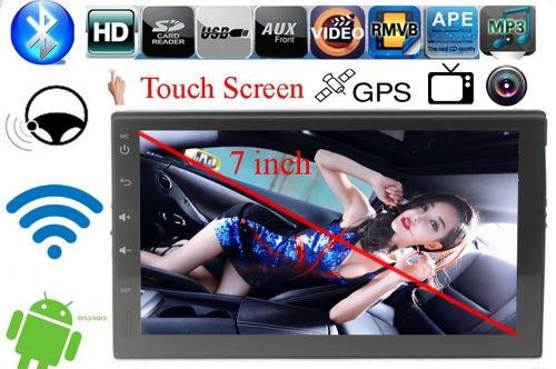 Bluetooth 7 inch car stereo radio mp5/gps/tv/tf/aux in/eq/av in/dvr/wifi/android