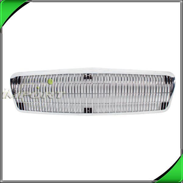 Chrome front grille gm1200112 new 1991-1993 buick century silver/black plastic