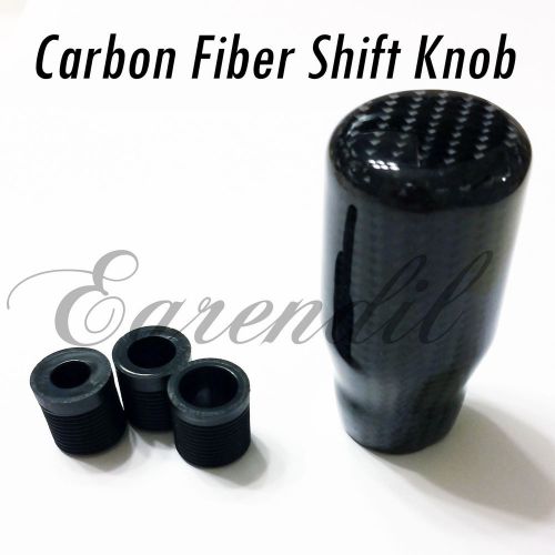 Carbon fiber jdm shift knob manual transmission stick gear sport 1x #c2 for car