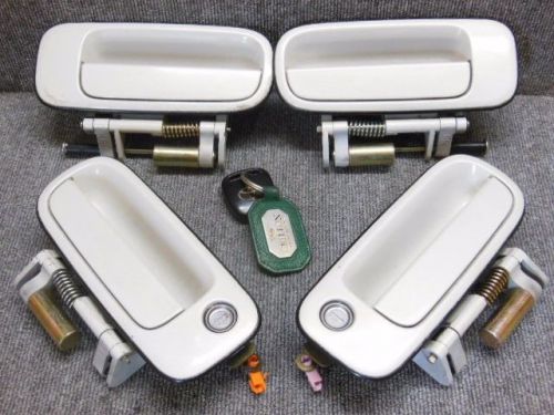 96 2000 toyota grandy mark2 jzx100 rhd 4door handle door lock w key set jdm oem