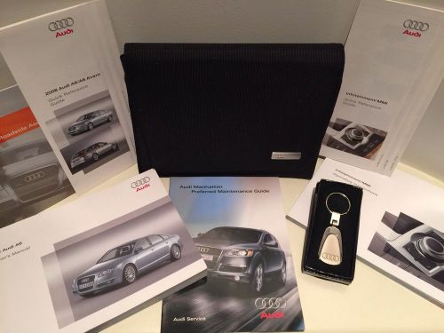 2008 audi a6 owners manual set and key chain