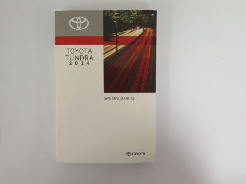 2014 toyota tundra owners manual guide book