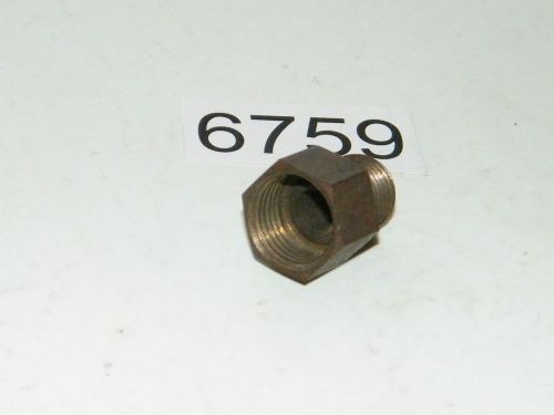 Brass tubing adapter fitting 1/4 male npt x 3/8 tube fitting