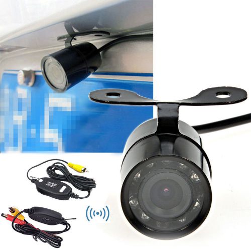 2.4g wireless car reverse rear view backup camera 9 ir night vision parking cam