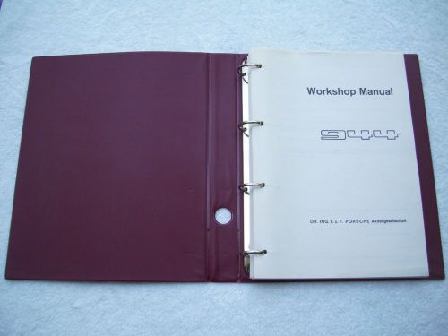 Porsche 944 workshop service manual volume ii  transmission,  mint condition !