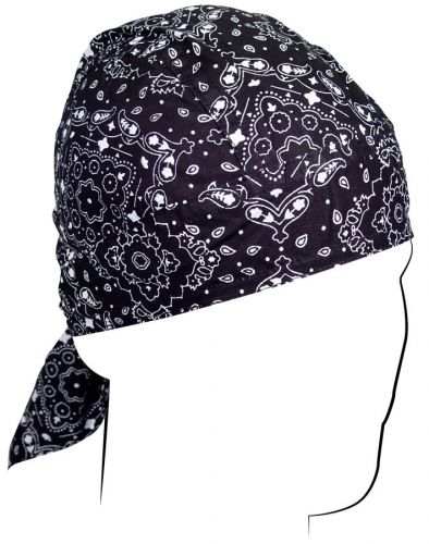 Zan headgear cotton flydanna - black paisley