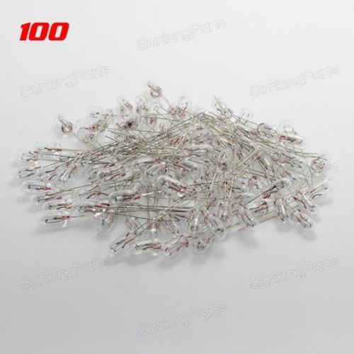 100x 5mm white 12v-14v for gmc cluster instrument climate control lamp bulbs