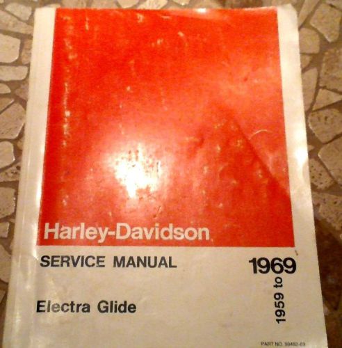 Harley service manual 1959-1969 panhead shovelhead electra/duo glide