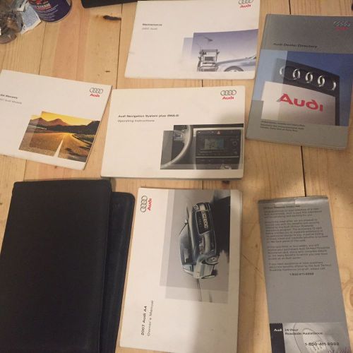 2007 audi a4 owners manual complete with case