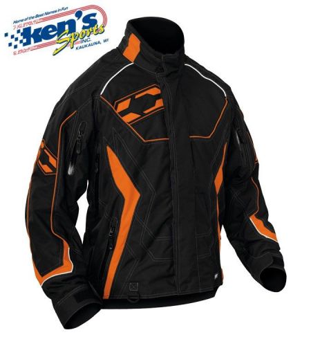 Castle x men&#039;s dark orange charge g1 winter snowmobile jacket 70-018_