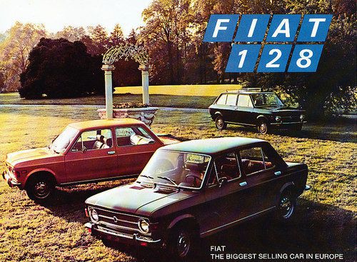 1972 fiat 128 original car sales brochure