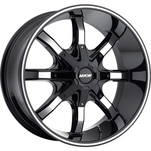 18x9 black mkw offroad m81 wheels 8x170 +10 ford f-250 f350 excursion