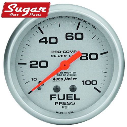Auto meter 4612 silver; lfgs fuel pressure gauge