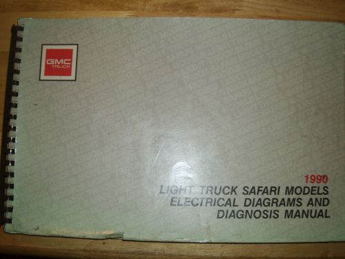 1990 gmc safari van electrical diagnosis / wiring diagram shop manual