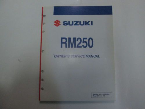 2005 suzuki rm250 owners service shop repair manual minor fading factory oem ***