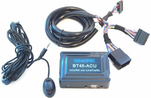 Usa spec bt45-acu 2005-2009 acura plug &amp; play bluetooth, usb, aux + live traffic