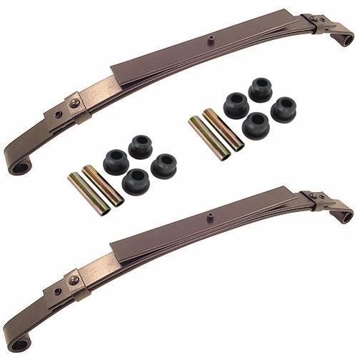 Club car precedent golf cart rear heavy duty leaf springs w/ bushings, set of 2