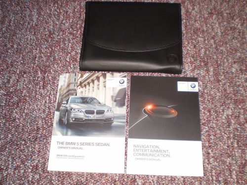 2016 bmw 5 series 528 535 550 i d xdrive owners manual books nav guide case all