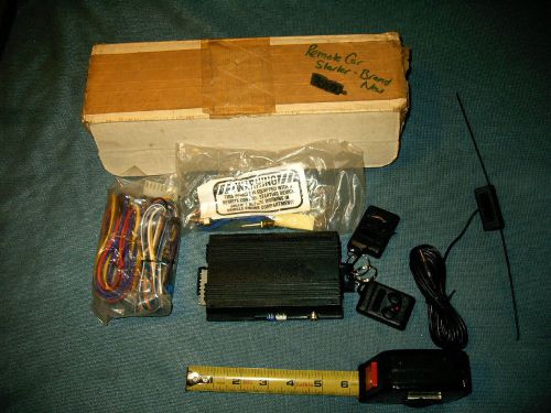 Vintage car remote starter unit kit 12v w/ 2 fobs nos usa made new no box