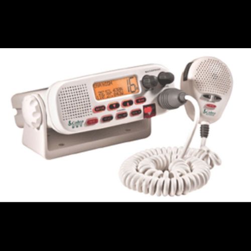 Cobra mr45-d fixed mount class d submersible vhf radio - white