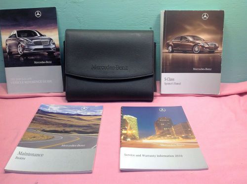 2010 10 mercedes owner&#039;s operator&#039;s manual books s class s350 s550 s600 s63