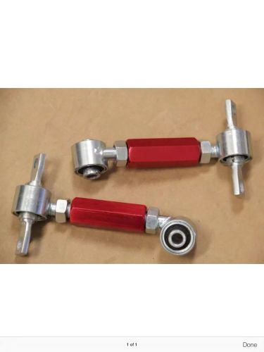 Jdm red rear upper adjustable camber kit honda civic 96-00 ek em ej em1 ek9 ej9