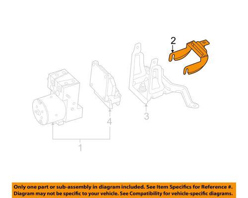 Saturn gm oem 01-05 l300-abs pump assembly brace 90576112