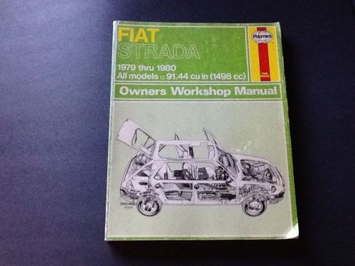 Haynes manual 479 fiat strada 1979 - 1980 all models 91.44 cu in workshop manual