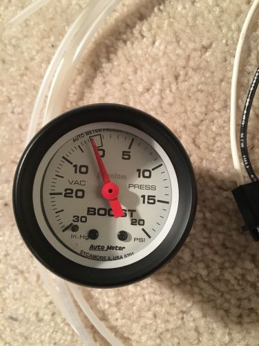 Auto meter 5701 phantom 2 1/16&#039; 30 in.hg vacuum/20 psi boost gauge