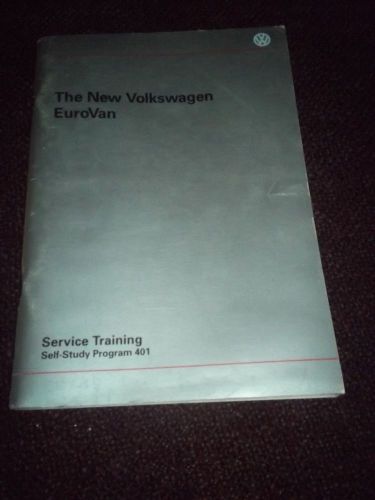 Vw volkswagen service training new eurovan factory original!