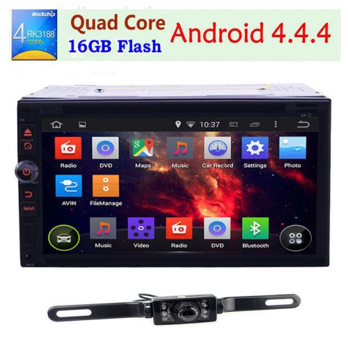 Android 4.4 capacitive 3g wifi 7&#034; double 2 din car radio stereo dvd player gps