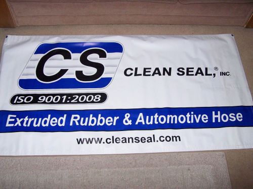 6 ft by 3 ft  -clean seal - banner    street outlaws