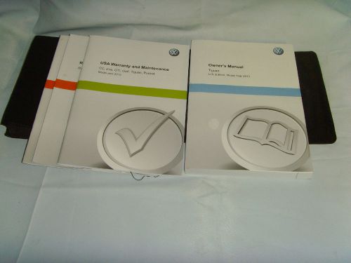 2013 vw tiguan owners manual guide with case us edition