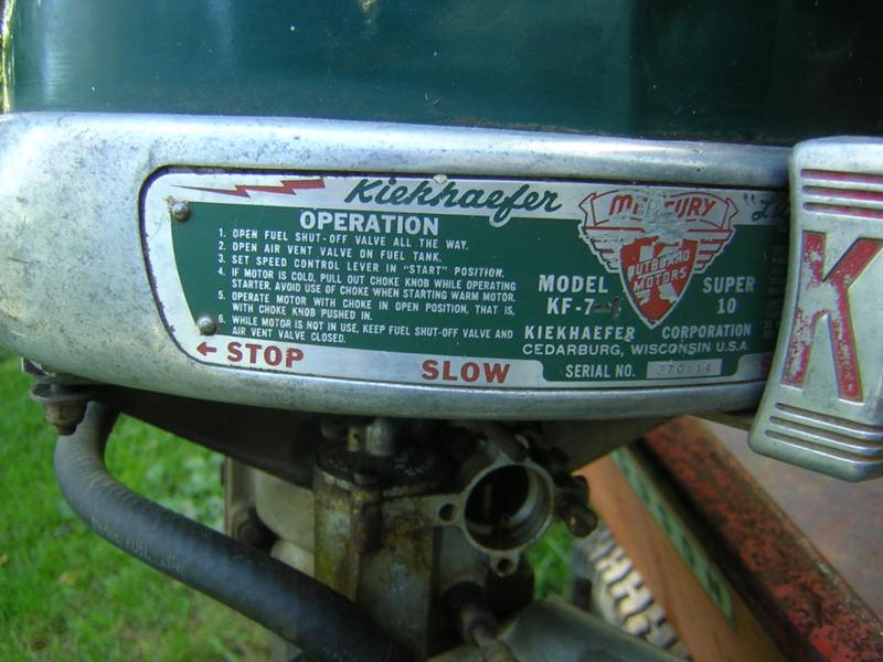 Vintage mercury kiekhaefer outboard super 10 kf 7