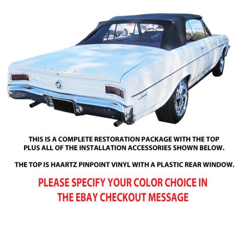 Buick skylark, special &amp; gransport convertible top do it yourself pkg 1964-65