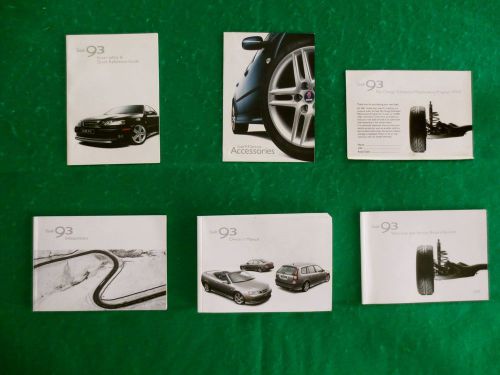 2007 07  saab 93 convertible, sedan &amp; wagon owners manual near new, q33b