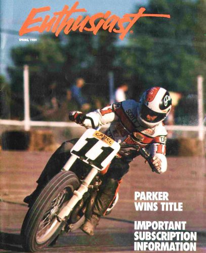 Spring 1989 harley-davidson enthusiast magazine-88 racing-scott parker-ms harley