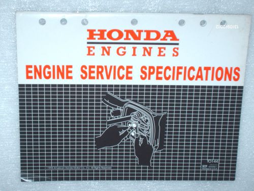 Honda - engine service specifications manual- to144