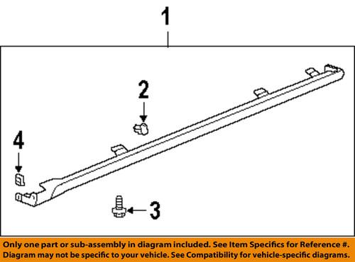 Honda oem 71850sdaa01 exterior-rocker molding