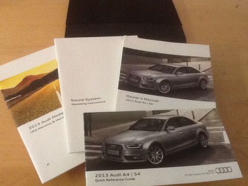 2014 audi  a4/s4 owners manuals and cover , nice set !