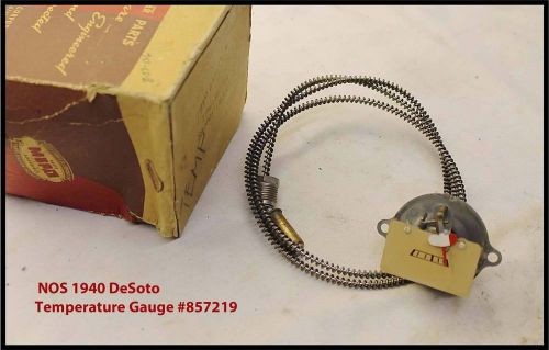 Vintage 1940 desoto temperature gauge nos deluxe coupe convertible mopar heat