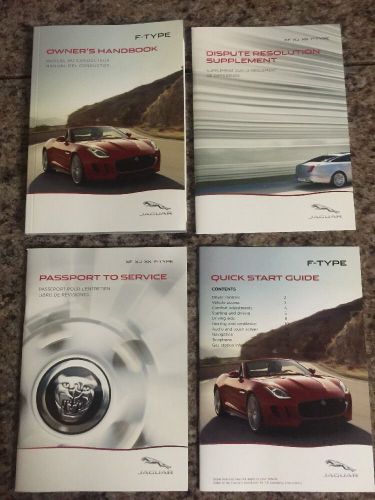 2014 jaguar f-type s with navigation owners manual set oem