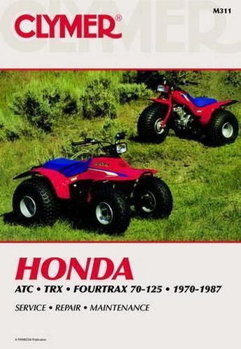 Clymer shop repair manual for honda trx125 1985