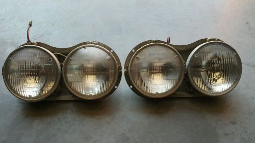 1964 studebaker headlight buckets set complete light lh rh original used cruiser