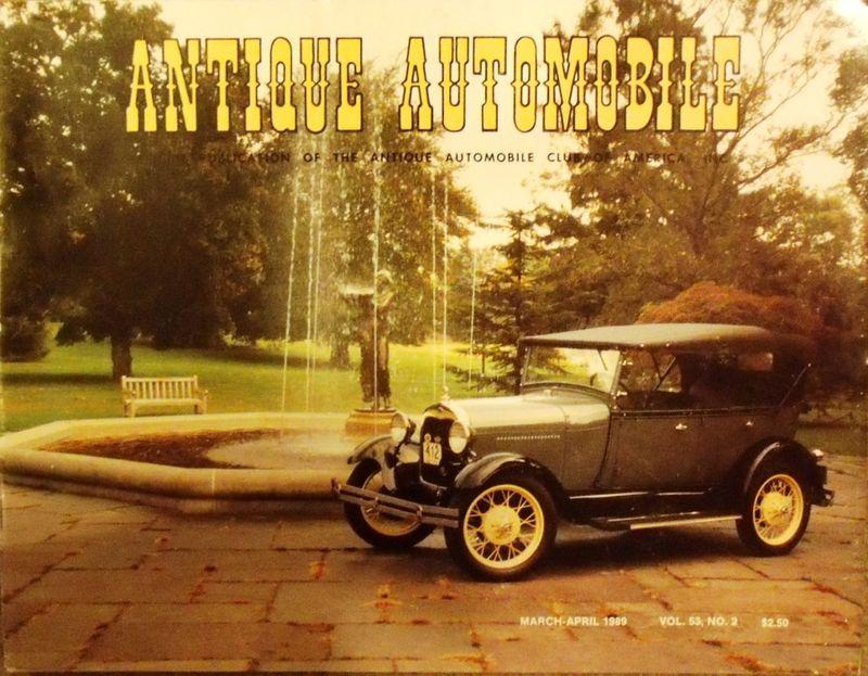 Antique automobile mar-apr 1989 1906 orient 1913 keeton at indy 1904 white steam